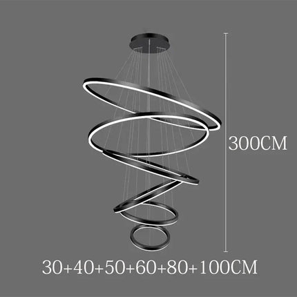 Suspension nordique en ferronnerie et acrylique, lumière chaude modulable pour salon et salle à manger