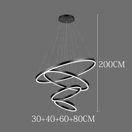 Suspension nordique en ferronnerie et acrylique, lumière chaude modulable pour salon et salle à manger