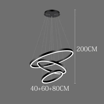 Suspension nordique en ferronnerie et acrylique, lumière chaude modulable pour salon et salle à manger