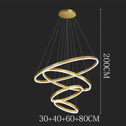 Suspension nordique en ferronnerie et acrylique, lumière chaude modulable pour salon et salle à manger