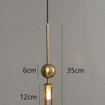 Suspension nordique en fer noir et or avec LED pour ambiance chaleureuse