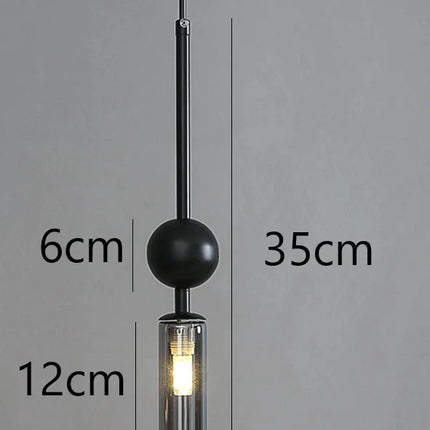 Suspension nordique en fer noir et or avec LED pour ambiance chaleureuse