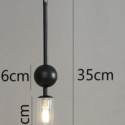 Suspension nordique en fer noir et or avec LED pour ambiance chaleureuse