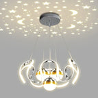 Chrome avec 3 ball / 3 Couleurs (Chaud, neutre, froids) change 50cm