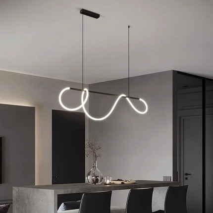 Suspension nordique en ferronnerie pour salle à manger, lumière chaude
