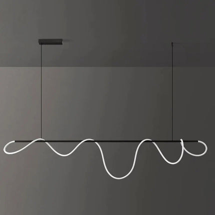 Suspension nordique en ferronnerie pour salle à manger, lumière chaude