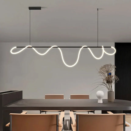 Suspension nordique en ferronnerie pour salle à manger, lumière chaude