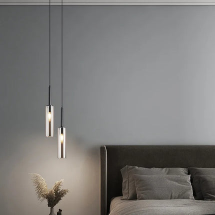 Suspension LED nordique en métal, éclairage intérieur chaleureux pour salon et chambre