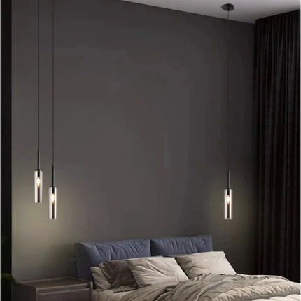 Suspension LED nordique en métal, éclairage intérieur chaleureux pour salon et chambre