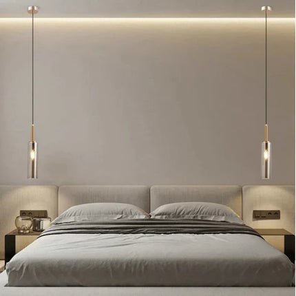Suspension LED nordique en métal, éclairage intérieur chaleureux pour salon et chambre