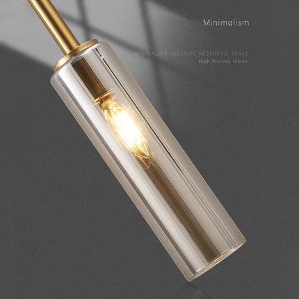 Suspension LED nordique en métal, éclairage intérieur chaleureux pour salon et chambre