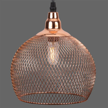 Suspension moderne nordique en métal doré style cage à oiseaux pour salon et bar