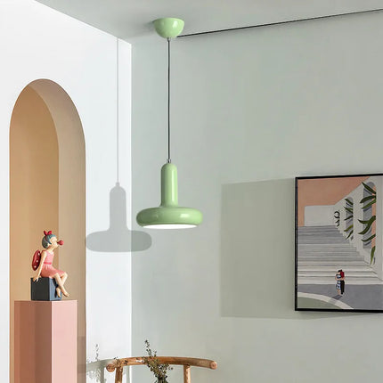 Suspension design danois Macaron en aluminium style Bauhaus moderne