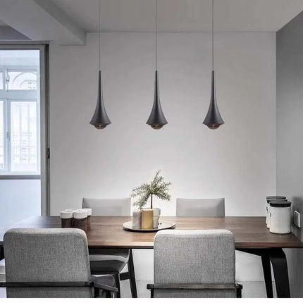 Suspension LED moderne en aluminium, intensité variable, lumière complète pour intérieur