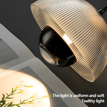 Suspension LED en verre moderne pour chambre et restaurant, lumière chaude