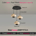 Pearl  Noir B 20cm / Lumière chaude Sans télécommande