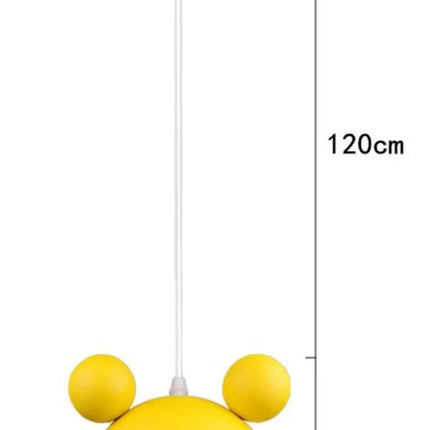Suspension LED Mickey design moderne en alliage, luminaire d’intérieur pour chambre d’enfant