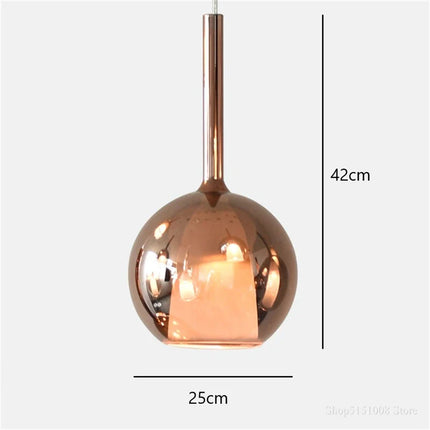 Suspension LED en verre nordique design moderne pour intérieur