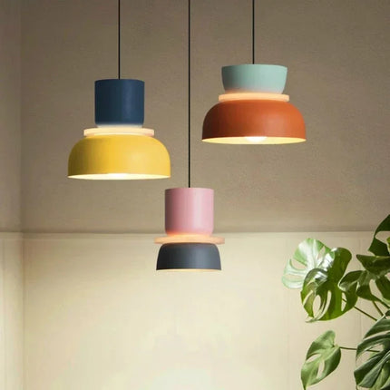 Suspension LED moderne nordique en fer pour salon et salle à manger