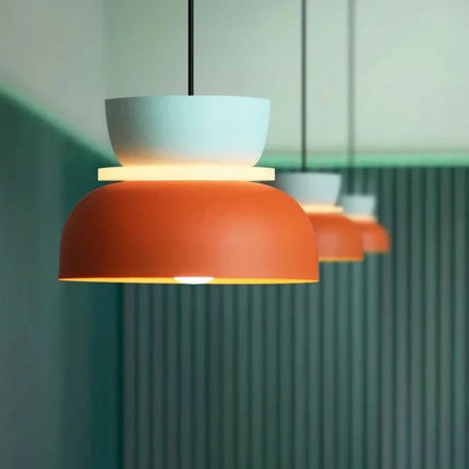 Suspension LED moderne nordique en fer pour salon et salle à manger