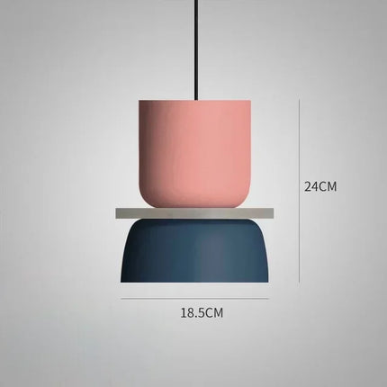 Suspension LED moderne nordique en fer pour salon et salle à manger