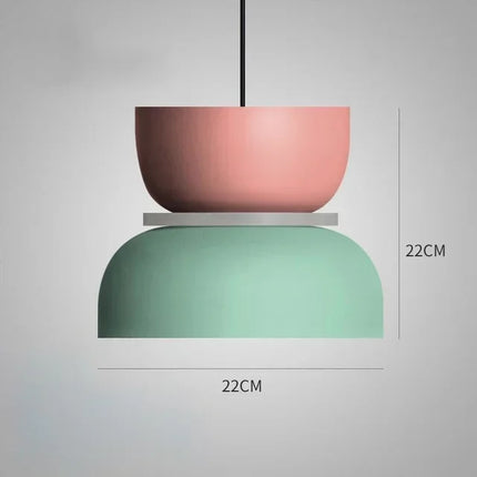Suspension LED moderne nordique en fer pour salon et salle à manger