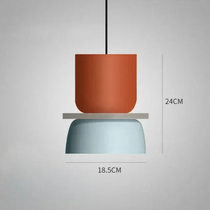 Suspension LED moderne nordique en fer pour salon et salle à manger