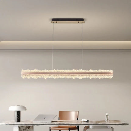 Suspension LED Nordique Dimmable en Alliage pour Salle à Manger et Bureau
