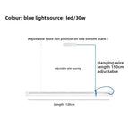 bleu 120cm / Blanc chaud Sans télécommete