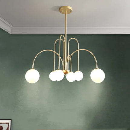 Suspension Comète LED Nordique en verre globe pour salon et salle à manger