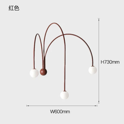 Suspension Comète LED Nordique en verre globe pour salon et salle à manger
