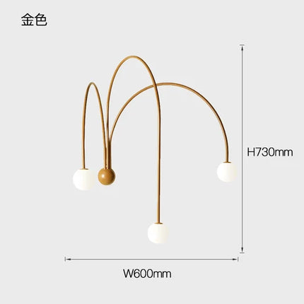 Suspension Comète LED Nordique en verre globe pour salon et salle à manger