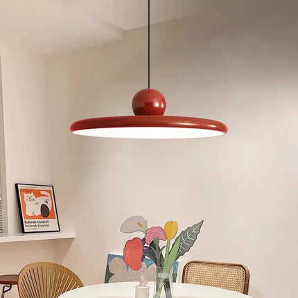 Suspension nordique en fer forgé beige macaron, lumière chaude 30 cm