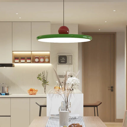 Suspension nordique en fer forgé beige macaron, lumière chaude 30 cm