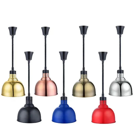 Suspension lampe chauffante télescopique en acier inoxydable pour buffet