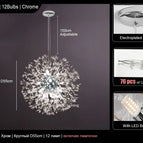 Rond D55cm Chrome / Lumière chaude