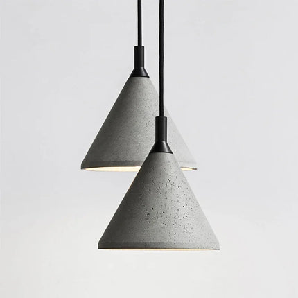Suspension en ciment style nordique industriel pour café et restaurant