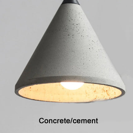 Suspension en ciment style nordique industriel pour café et restaurant