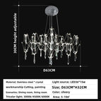 Argent 63cm / Style de plafond / Lumière Froide