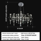 Argent 105cm / Style de plafond / Lumière Naturellle
