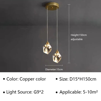 Suspension LED moderne en acrylique pour salon et salle à manger