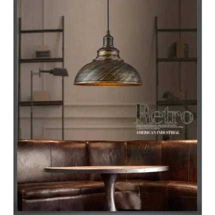 Suspension industrielle rétro vintage en aluminium, lustre bloc de couleurs pour salon et cuisine