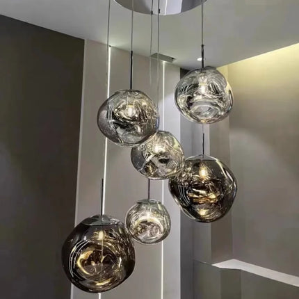 Suspension design moderne en PVC, lampe à lave pour intérieur élégant