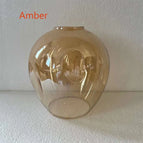 Ambre / T type / 5 Tête(s)|Noir Lampe Corps