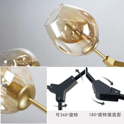 Suspension Plafonnier LED Vintage en Fer au Design Rétro Moderne, Luminaire pour Salon ou Loft