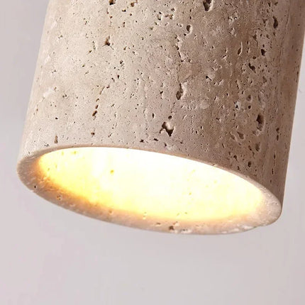 Suspension moderne en travertin pierre, luminaire d’intérieur chaleureux pour couloir et chambre