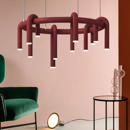 Suspension LED Moderne en Métal pour Salon, Bar et Cuisine