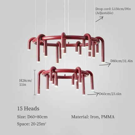 Suspension LED Moderne en Métal pour Salon, Bar et Cuisine