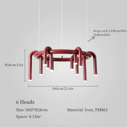 Suspension LED Moderne en Métal pour Salon, Bar et Cuisine