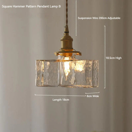 Suspension LED Vintage en Laiton et Verre pour Ambiance Chaleureuse